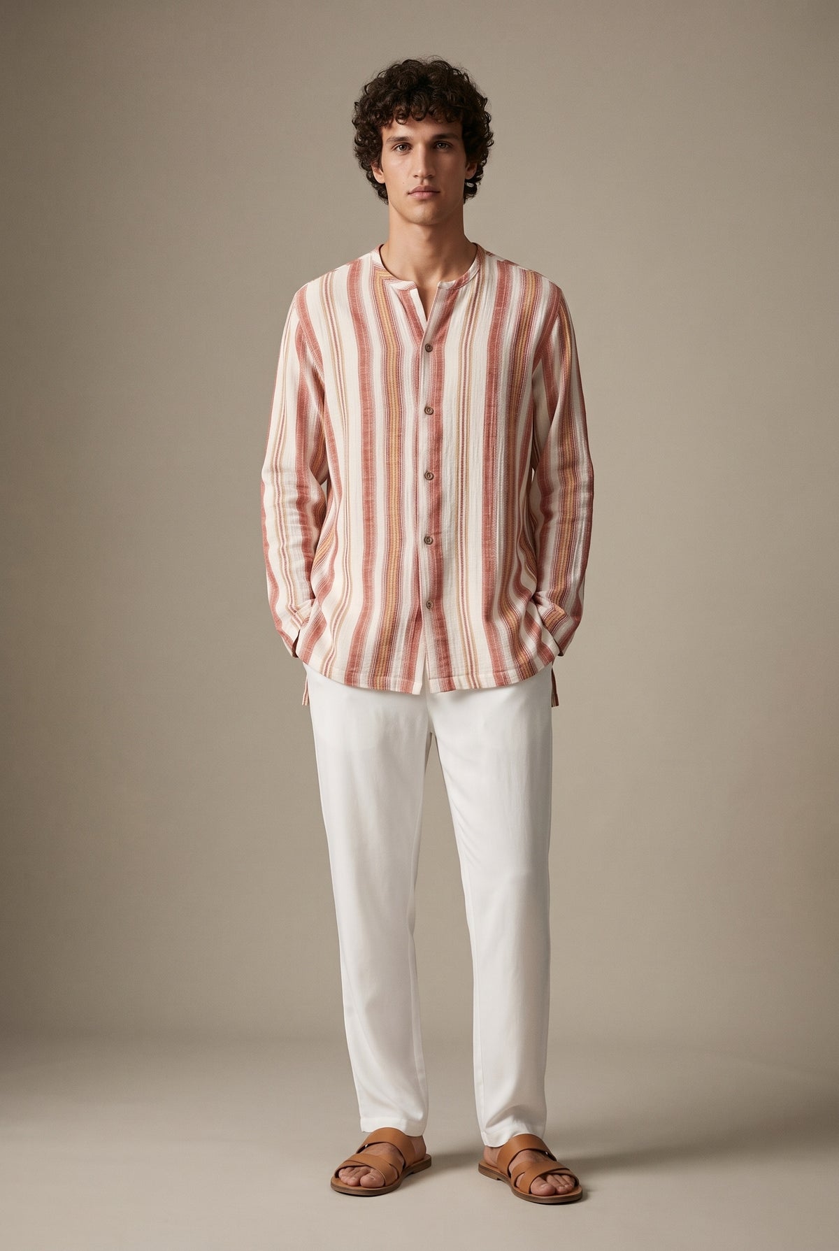 Mandarin Collar Shirt