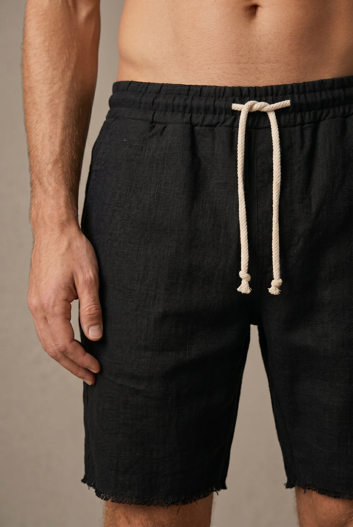Heavy linen Bermuda
