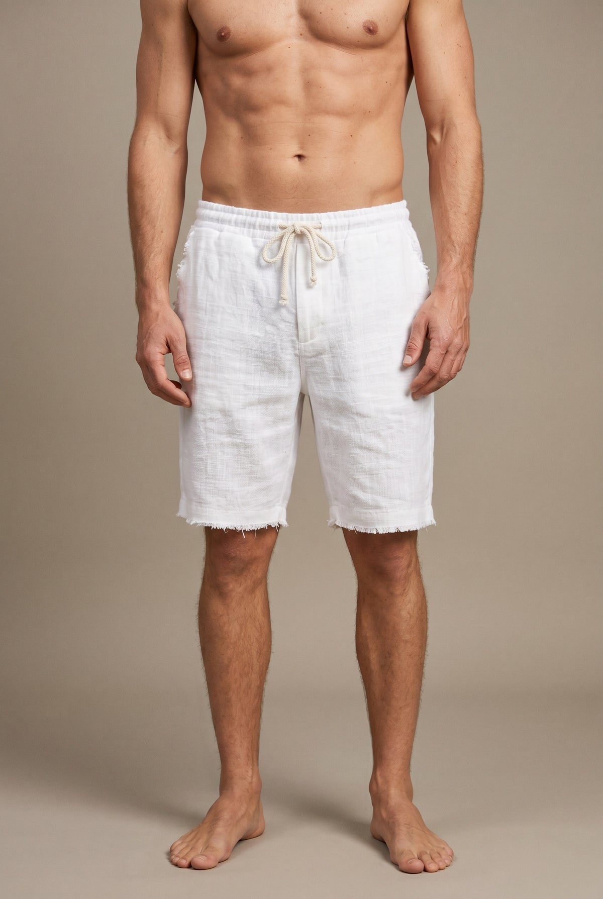 Heavy linen Bermuda