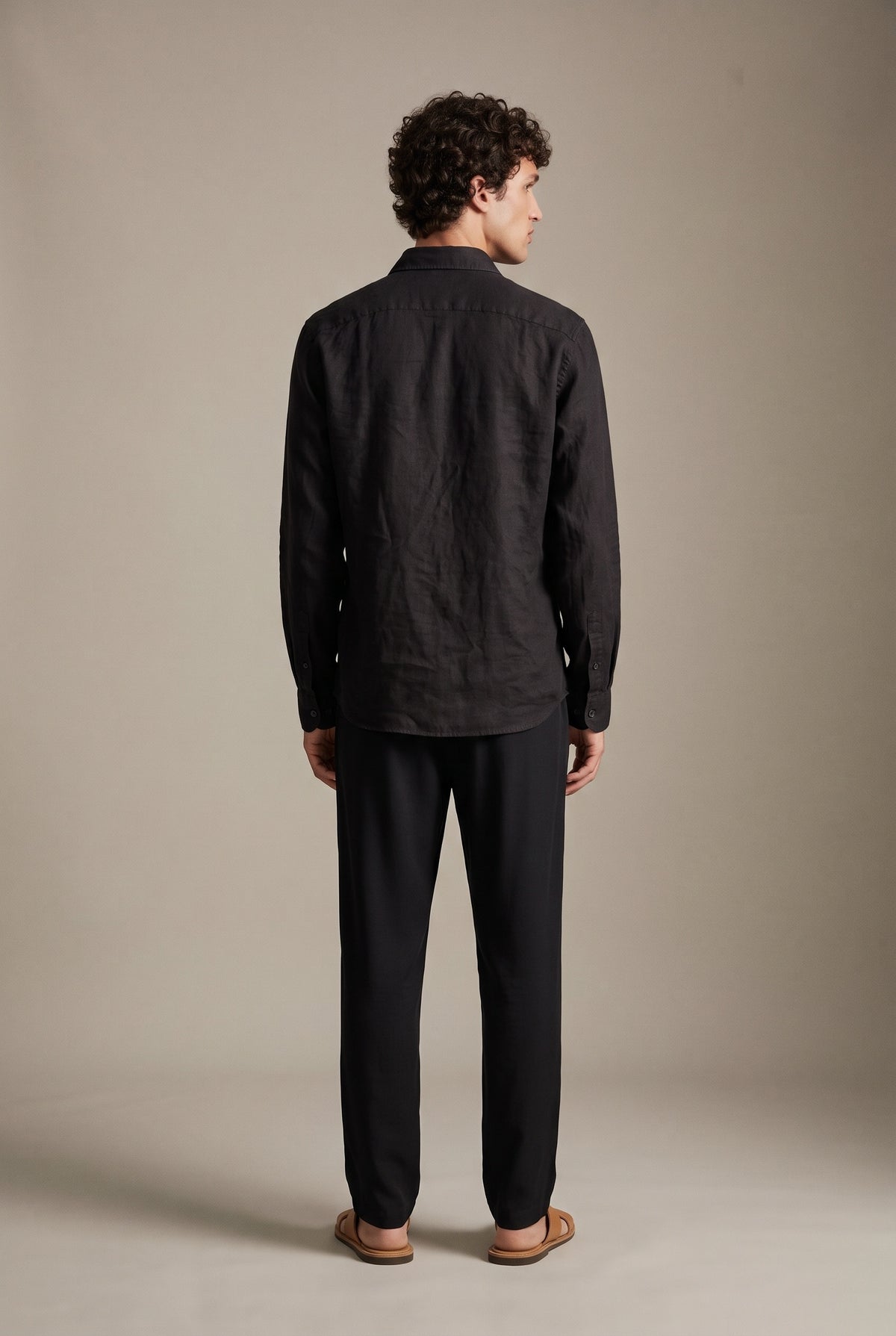 Light linen long sleeve shirt