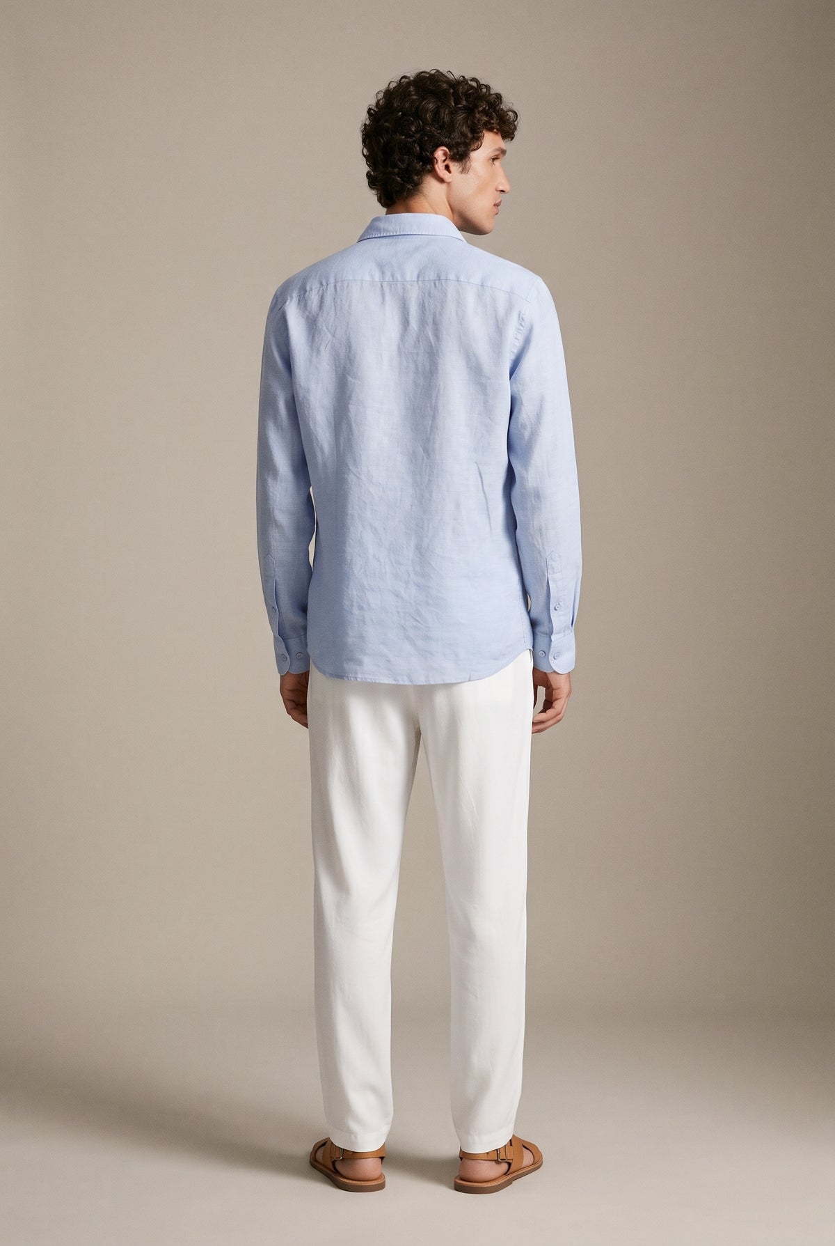 Light linen long sleeve shirt