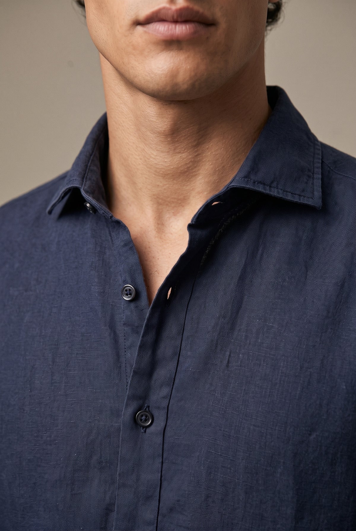 Light linen long sleeve shirt