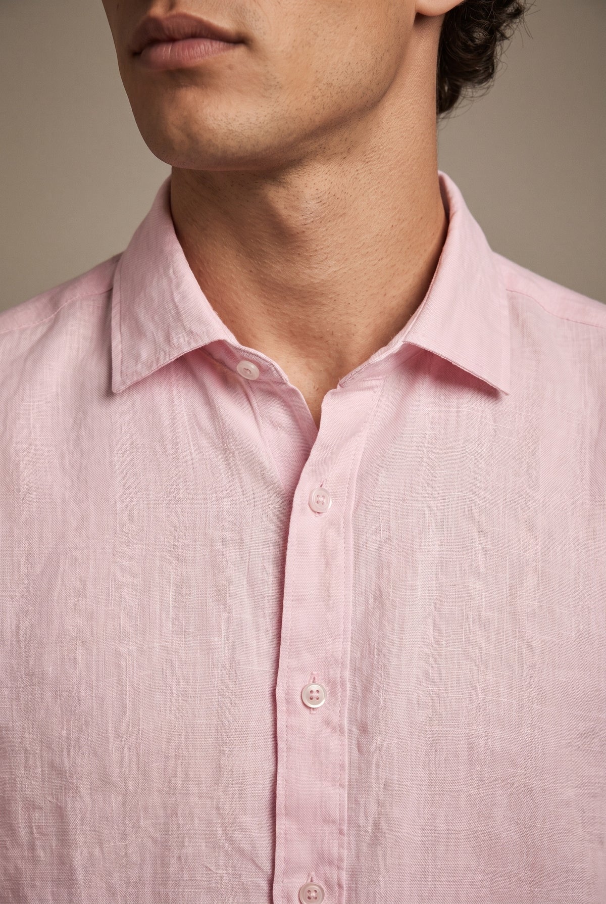 Light linen long sleeve shirt