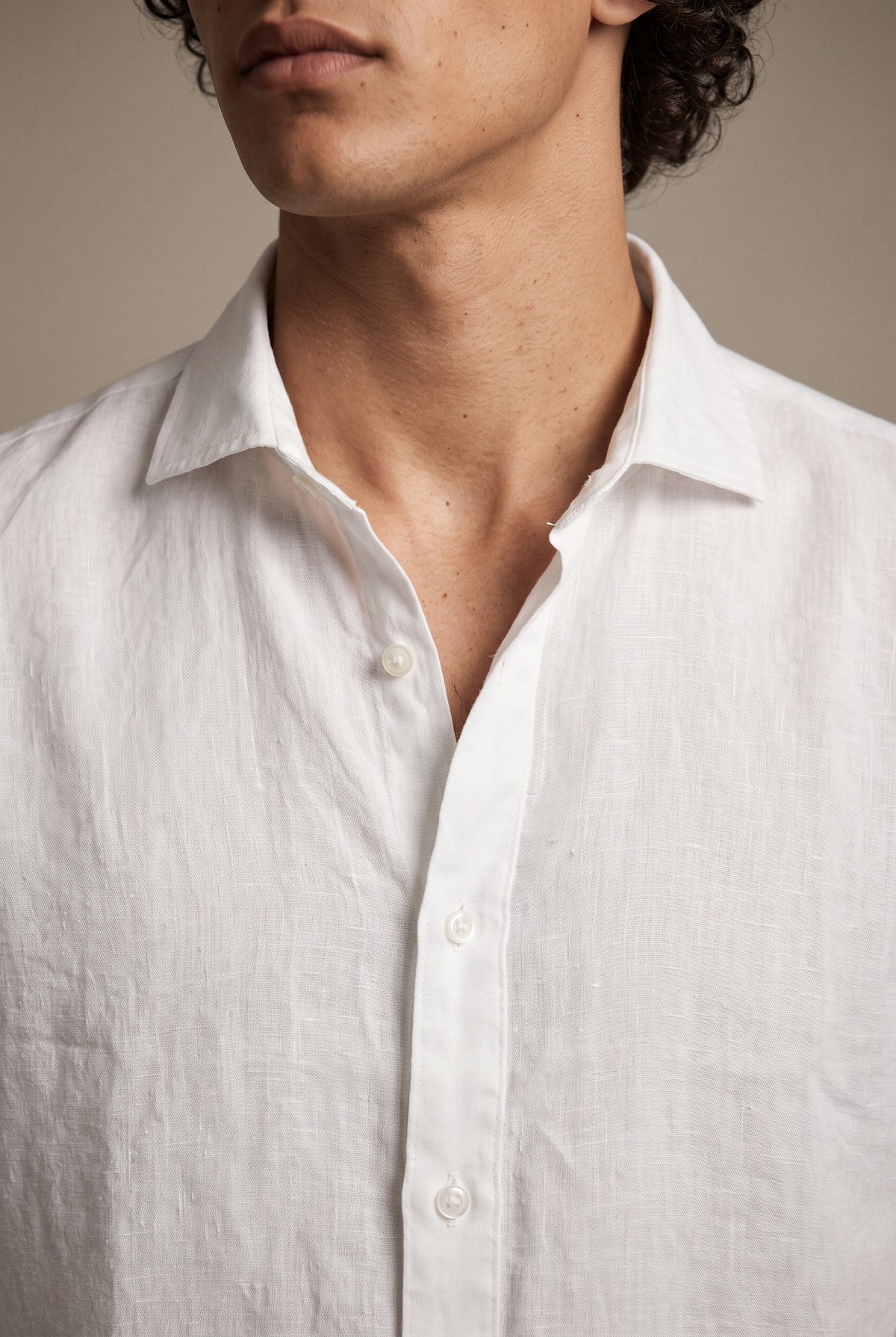 Light linen long sleeve shirt