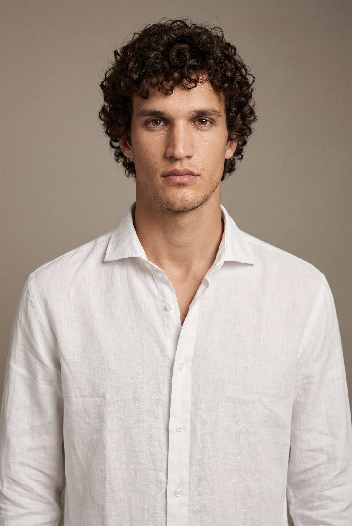 Light linen long sleeve shirt