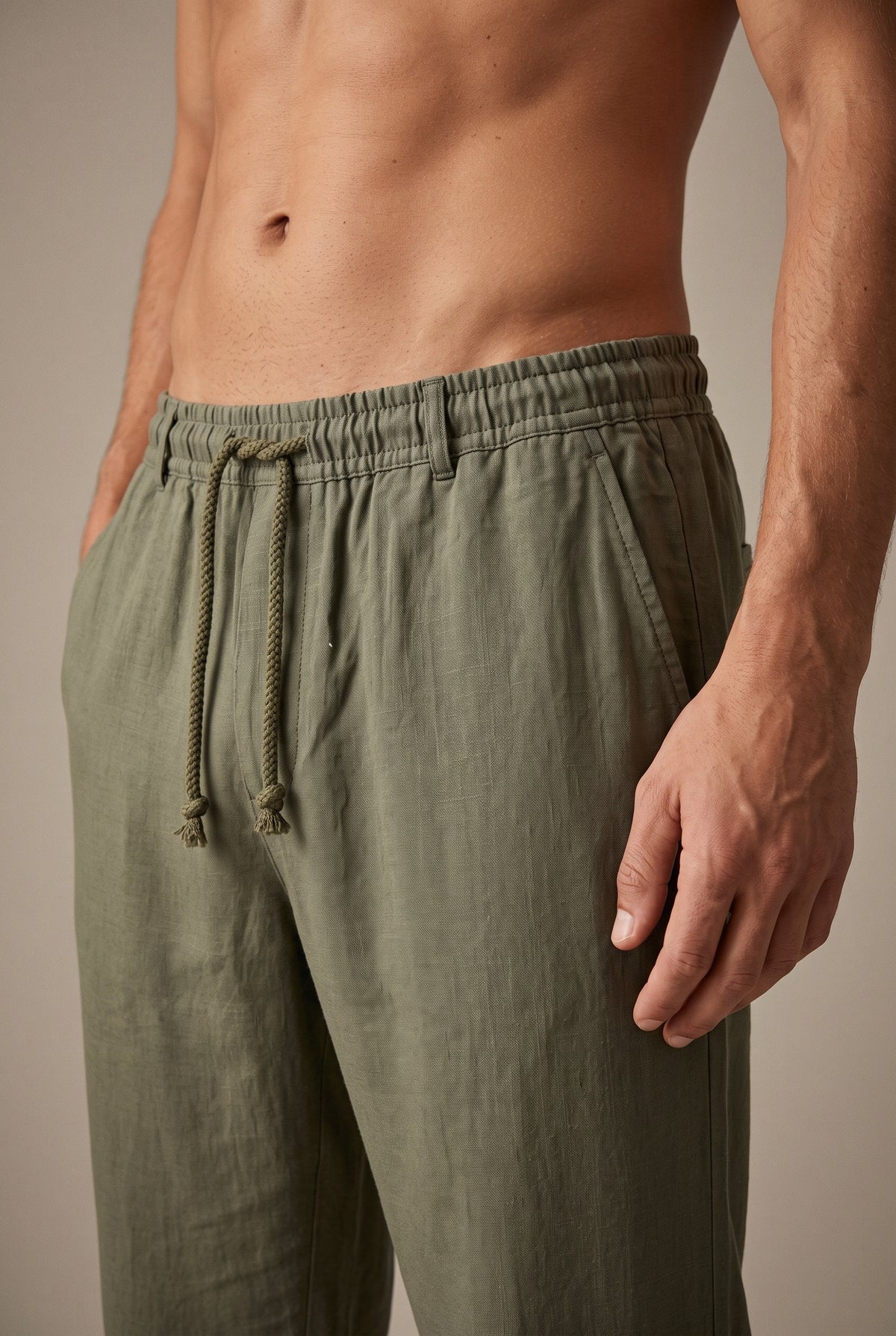 Fluid Drawstring Trousers