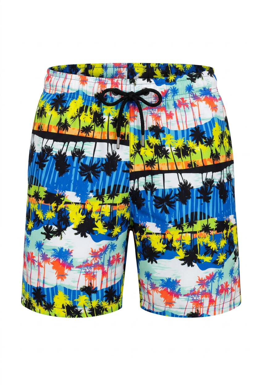 ANU — Swim Shorts, Palm Sunset — packshot