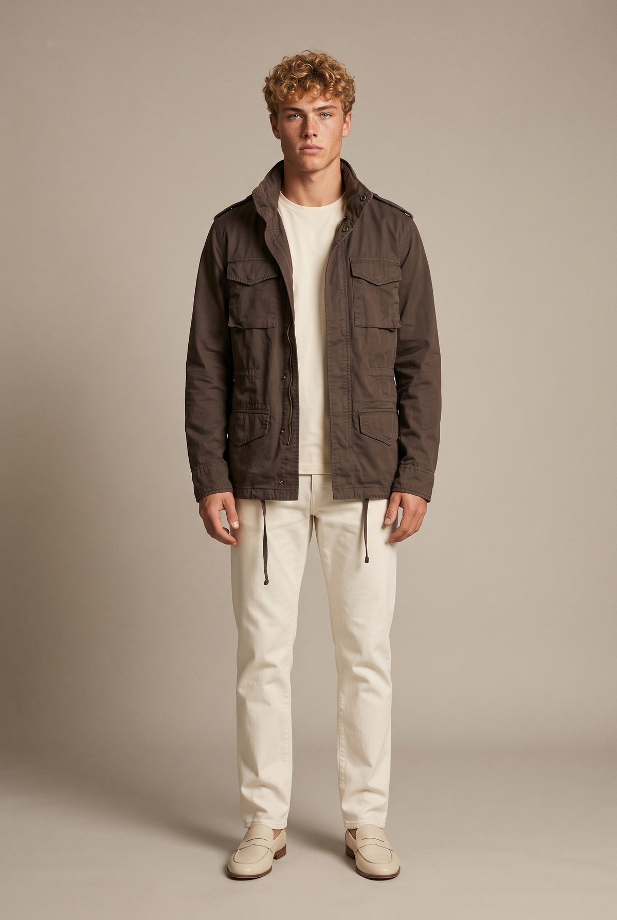 AF-JAC-ARMY — Field Jacket — Brown — front