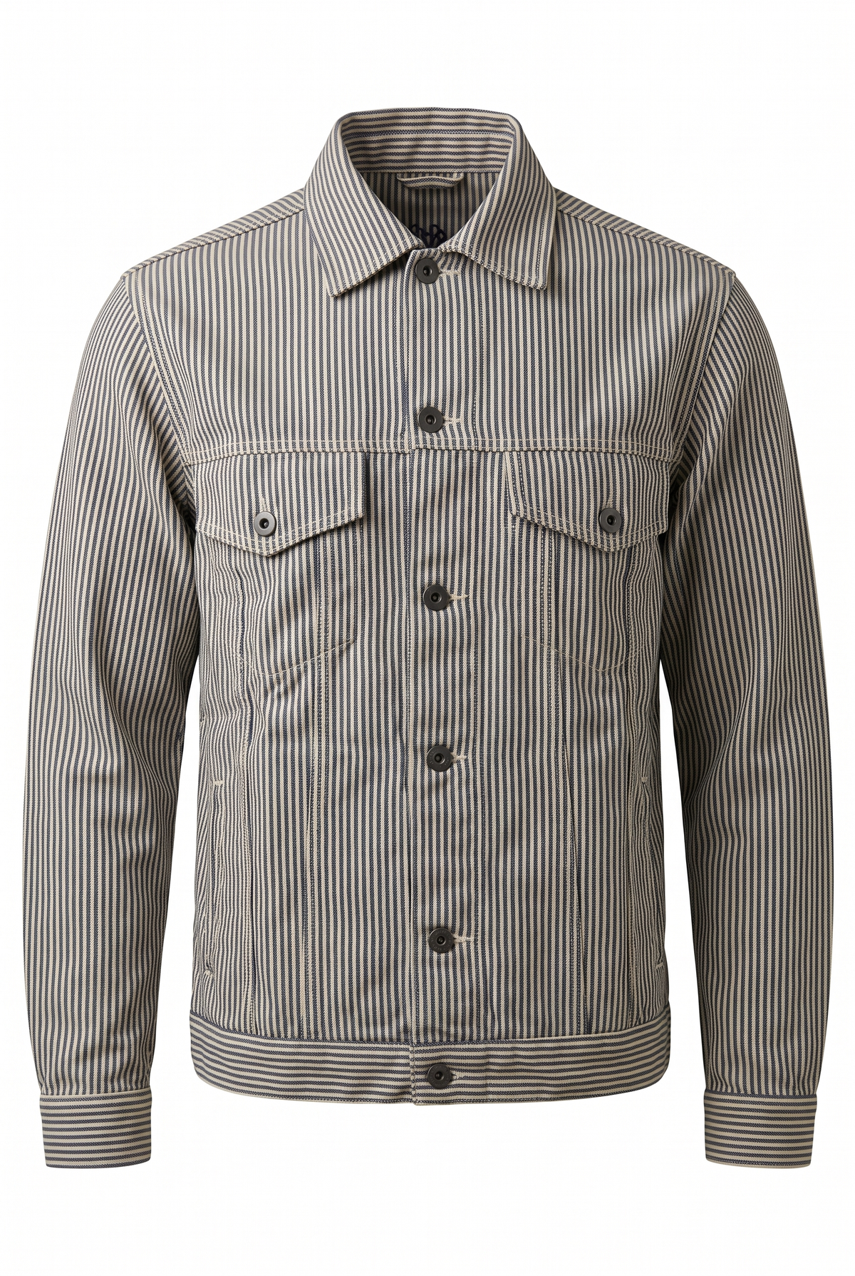 AF-JAC-PORTO — Ticking Stripe Shirt-Jacket — packshot
