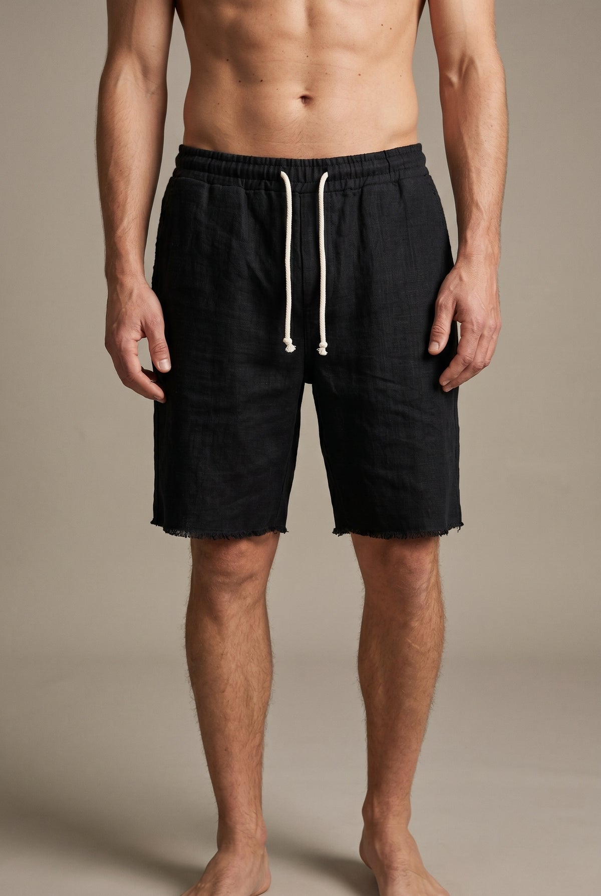 Heavy linen Bermuda