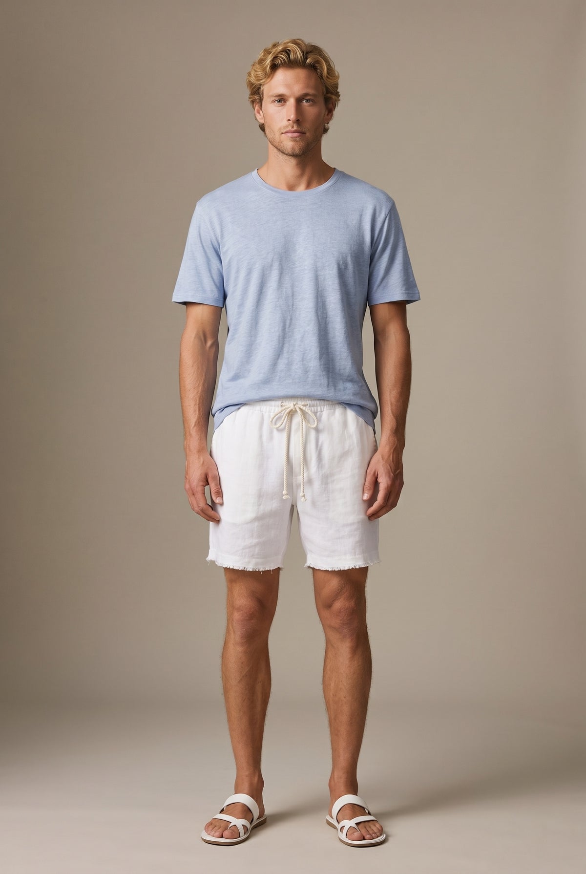 Heavy linen Bermuda