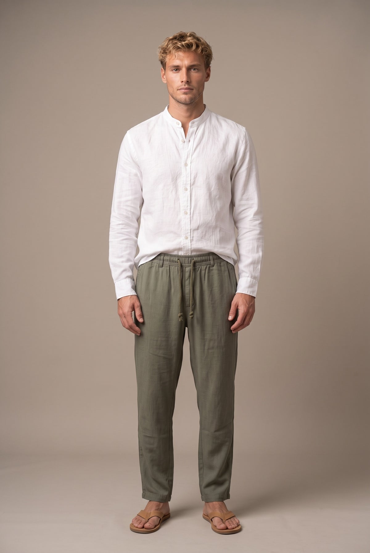 Fluid Drawstring Trousers